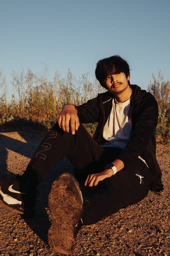 Daksh, outdoors at golden hour